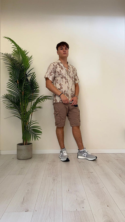 IMPERIAL - D6400318902 - BERMUDA CARGO DETTAGLI IN DENIM