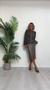 SUSYMIX - 24565V5 - BLUSA SCOLLO A GOCCIA IN 100% VISCOSA ANIMALIER