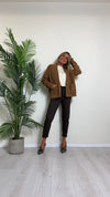 DAFNE - 9047P29 - CARDIGAN VISCOSA DOPPIATA  CON TASCHE, FIT A SCATOLA