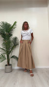 DAFNE - 253CAP15 - T-SHIRT COTONE CON CATENA STACCABILE E PERLA + STAMPA
