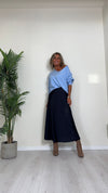 DAFNE - 2502P23 - MAGLIA IN VISCOSA CON SCOLLO A CUORE PUNTO CALATO