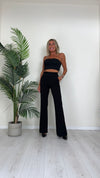 IMPERIAL - P3E9IAW - PANTALONE CREPE ELASTICIZZATO CON ZIP A SCOMPARSA SUL RETRO, FLARE FIT
