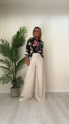 VENTISEI - 2292-34P23 - CAMICIA COTONE FANTASIA FIORI CON COLLO COREANA