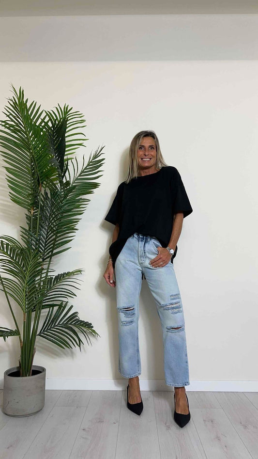 DAFNE - NI576P15 - MAXI T-SHIRT COTONE