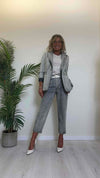 TENSIONE IN - TI2203 - PANTALONE DENIM GREY STONE WASHED BAGGY FIT
