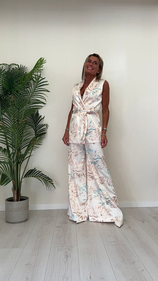 GIORGIA & JHONS - 60282SS24 - PANTALONE FANTASIA, A PALAZZO FANTASIA DELICATA