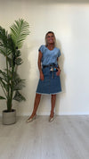 VENTISEI - 21.1871P19 - BLUSA VISCOSA 100% DOPPIO SCOLLO A V STONDATO