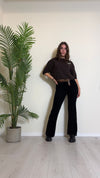 VICOLO - 7703TS - MAGLIA LANA/VISCOSA A SCATOLA CON APPLICAZIONI STRASS