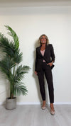 DAFNE - 3304P26 - PANTALONE A SIGARETTA IN TESSUTO TECNICO STRETCH, SOFT TOUCH,TASCHE A FILO