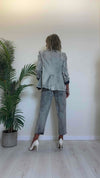 TENSIONE IN - TI2203 - PANTALONE DENIM GREY STONE WASHED BAGGY FIT