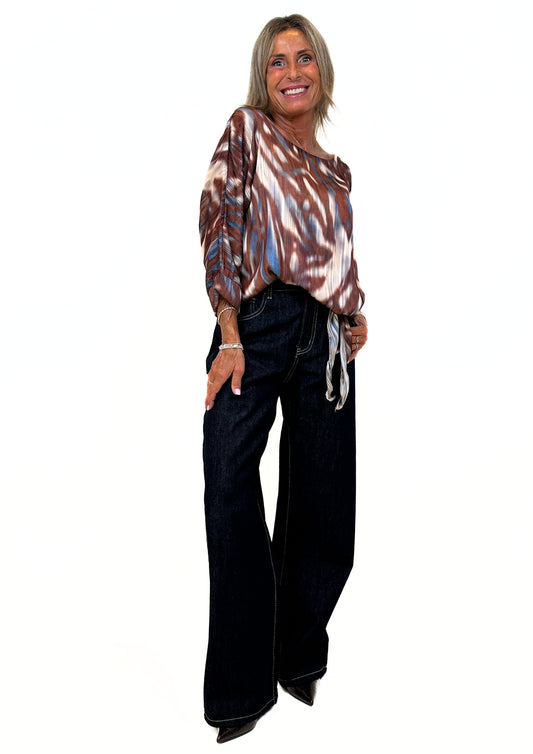 Souffle - Blusa con Nodo in Vita