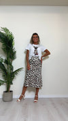 TENSIONE IN - 24M2029 - T-SHIRT COTONE STAMPA MINNIE ANIMALIER+STRASS