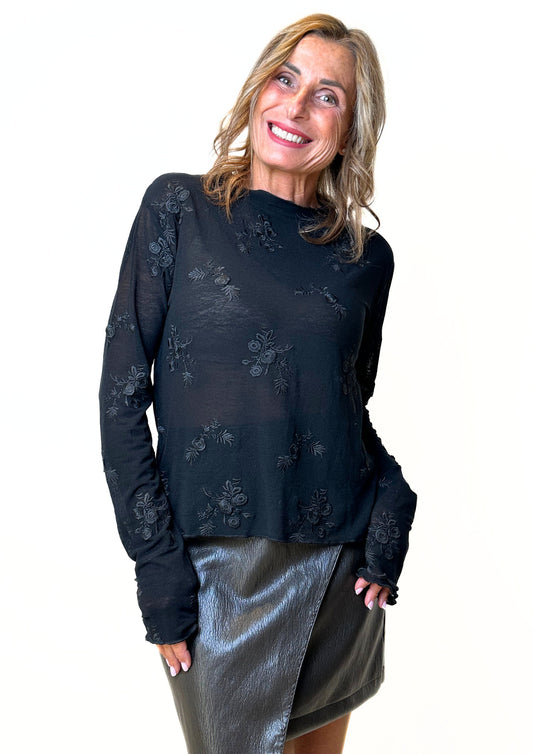 Bocciolo - Blusa Ricami Floreali