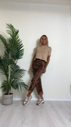 D'ELLE - A24P2020 - PANTALONE MACULA CON BANDA SEMILATERALE IN COTONE MANOPESCA