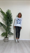DAFNE - 755P14 - T-SHIRT COTONE CON STAMPE, REGURAR FIT