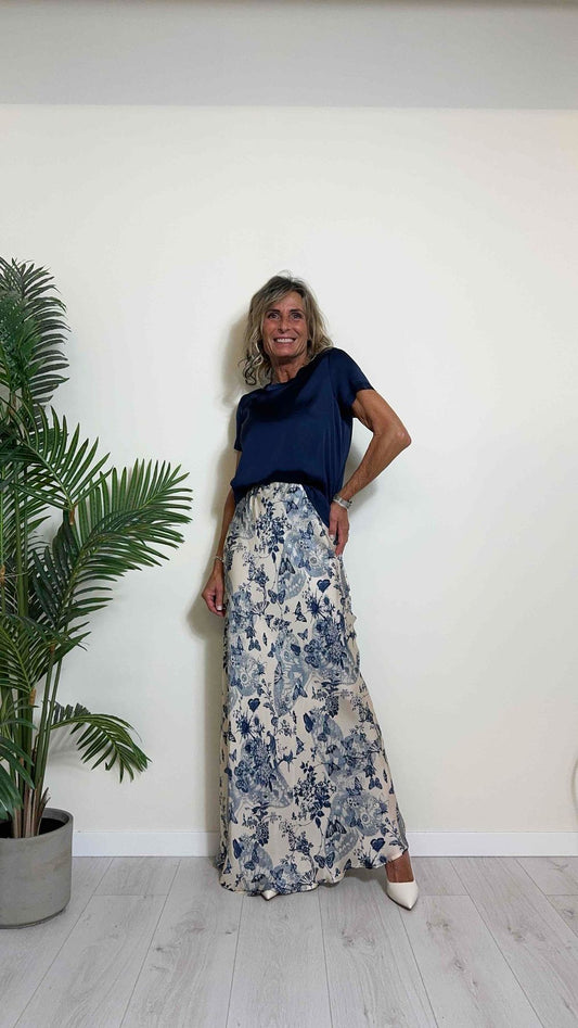 VICOLO - TB0040 - BLUSA VISCOSA, PARICOLLO, MANICA CORTA