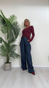 SUSYMIX - 2565 - T.SHIRT 100%COTONE MANICA LUNGA ,SCOLLO A V
