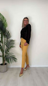 CELLOFUN - 2338C - CAMICIA GEOGETTE, COLLO COREANA, BOTTONI MOTIVO RILIEVO DORATI