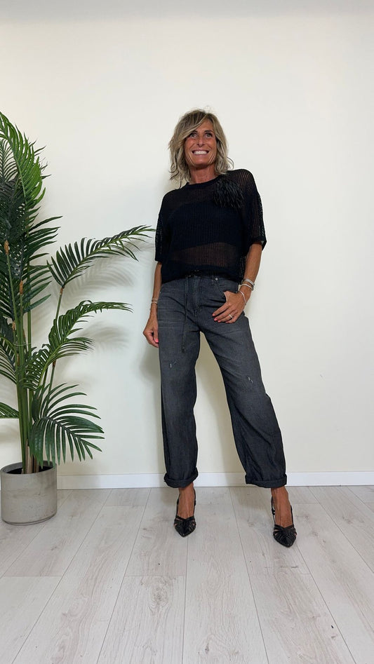 VICOLO - TB22606 - MAGLIA RETE PARICOLLO