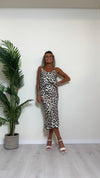 VICOLO - TB1347 - TOP 100%VISCOSA FANTASIA LEOPARD CON SPALLINE REGOLABILI