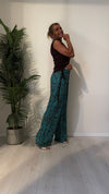 DAFNE - 3388P29 - PANTALONE FANTASIA AFRO, VITA ELASTICATA CON CINTURINA, 100%VISCOSA