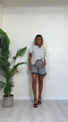 SUSYMIX - 10213 - MAGLIA VISCOSA SCOLLO A V RIGATA
