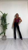 CELLOFUN - 2404P - PANTALONE BULL DENIM ELASTICIZZATO. A ZAMPA