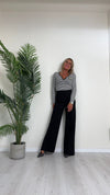 SUSYMIX - 54223S - T-SHIRT VISCOSAMANICA LUNGA SERAFINO RIGHE STEMMA LONDON