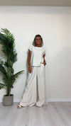 TENSIONE IN - 4P224008 - BLUSA VISCOSA SPACCHETTO MANICHE