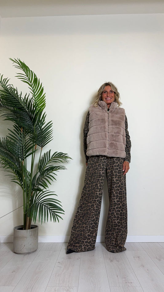 DAFNE - 0473P33 - GILET ECO PELLICCIA FULL ZIP