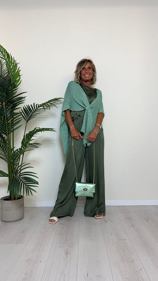 TENSIONE IN - F5677P05Q/PE24 - PANTALONE 100% VISCOSA VITA ELASTICATA