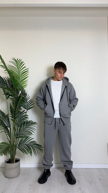 IMPERIAL - P8588P001 - PANTALONE JOGGER IN COTONE CON NERVATURA CENTRALE