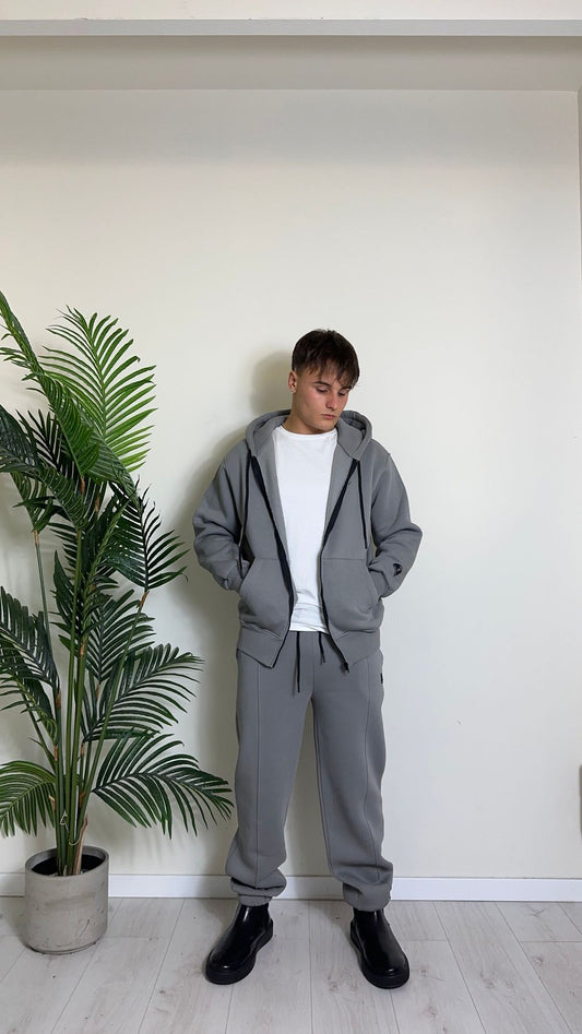 IMPERIAL - P8588P001 - PANTALONE JOGGER IN COTONE CON NERVATURA CENTRALE