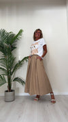 DAFNE - 252PEP13 - T-SHIRT COTONE STAMPA PENNELLATE