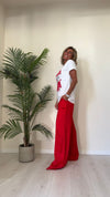 DAFNE - 252PEP13 - T-SHIRT COTONE STAMPA PENNELLATE
