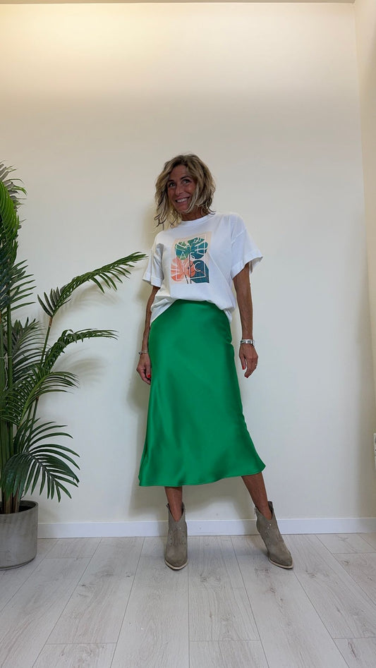 IMPERIAL - TU28HGTSNT - T-SHIRT COTONE STAMPA TROPICAL "FANTASTIC"