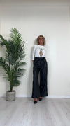 CELLOFUN - 2454T - T-SHIRT MANICA LUNGA CON PATCH DONNA CHE CAMMINA