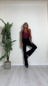 CELLOFUN - 2404P - PANTALONE BULL DENIM ELASTICIZZATO. A ZAMPA