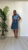 VENTISEI - 21.1871P19 - BLUSA VISCOSA 100% DOPPIO SCOLLO A V STONDATO