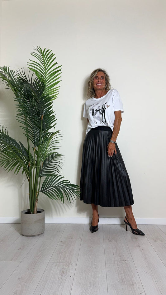 GIORGIA & JHONS - 60123FW24 - GONNA PLISSEE ECOPELLE