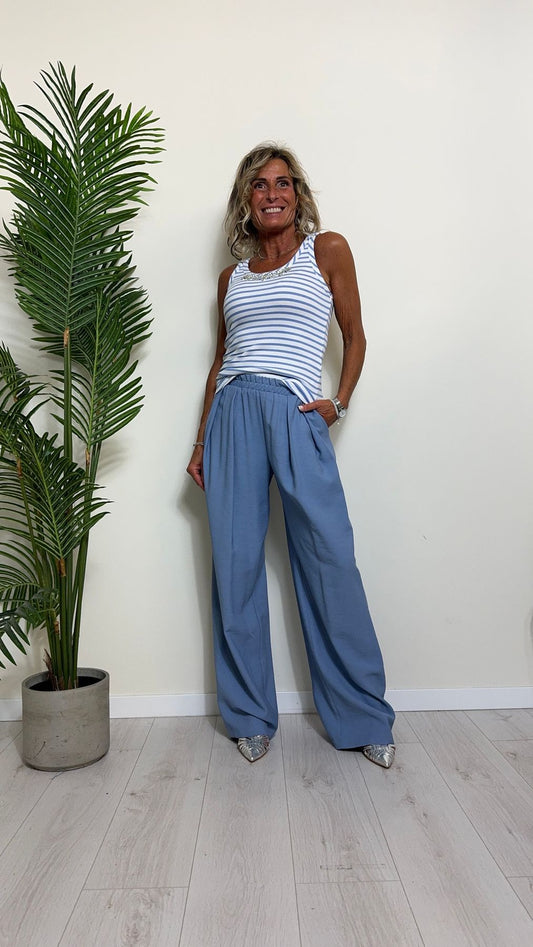 IMPERIAL - P9990091R - PANTALONE VISCOSA PALAZZO ELASTICO VITA