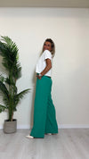 TENSIONE IN - 24P1829 - PANTALONE PALAZZO IN CREPE PIEGA CENTRALE