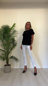 CELLOFUN - 2361T - T-SHIRT OVER MANICA RISVOLTATA TINTA UNITA