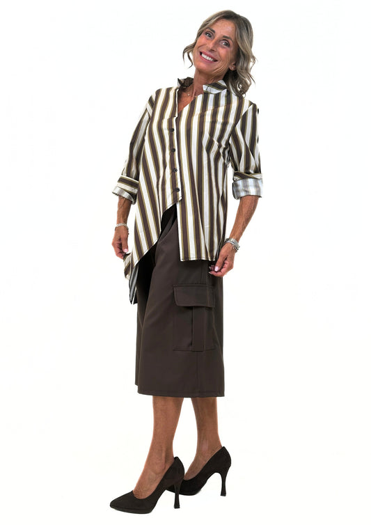 Gualtieri - Camicia a Righe Diagonali