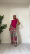 DAFNE - 411P19 - TOP LUREX IN VISCOSA MANICA ROUCHES