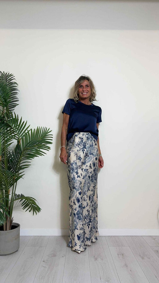 VICOLO - TB0040 - BLUSA VISCOSA, PARICOLLO, MANICA CORTA