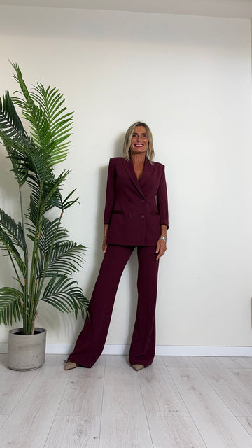 IMPERIAL - P3E9IAWFW24 - PANTALONE FLARE IN CREPE, ZIP  RETROE PROFILO TASCHINO RASO