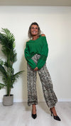SUSYMIX - M76049 - MAGLIA COTONE APERTURA SPALLE E MANICA PIZZO
