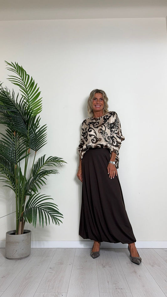 DAFNE - 5375P22 - BLUSA 100%VISCOSA FANTASIA, OVER FIT