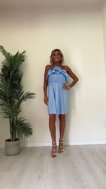 SUSYMIX - OMD1628111 - ABITO COTONE STRAPLESS COLLARINO CON BALZE